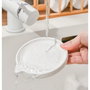 DKD Home Decor Rallador de Porcelana para Ajo Antiadherente Blanco