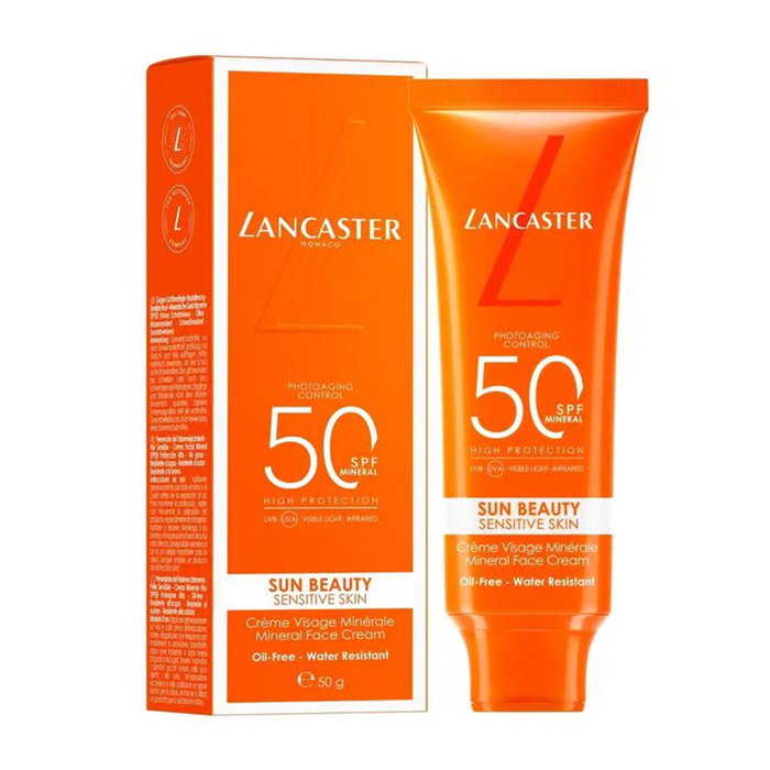 Lancaster Sun Beauty Crema Facial Mineral Piel Sensible SPF50