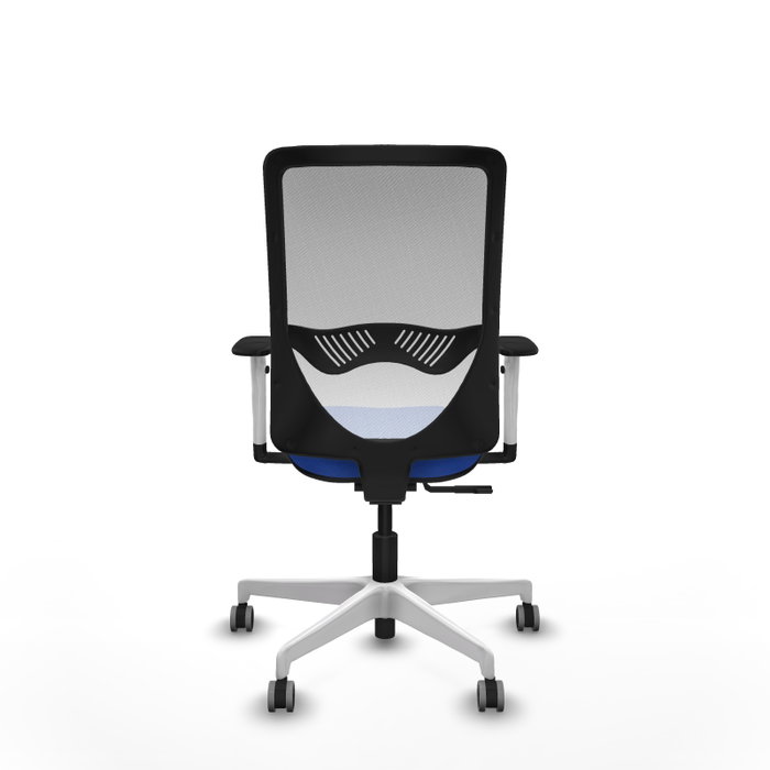 PIQUERAS Y CRESPO Silla de oficina Zulema Azul y Blanco con Mecanismo Sincro PIQUERAS Y CRESPO Silla de oficina Zulema Azul y Blanco con Mecanismo Sincro