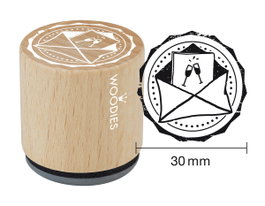 Woodies Sello de madera y caucho 33x30mm