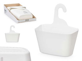 Berilo Portautensilios Ducha Blanco 28x31.5x14.5 cm (Set de 24)