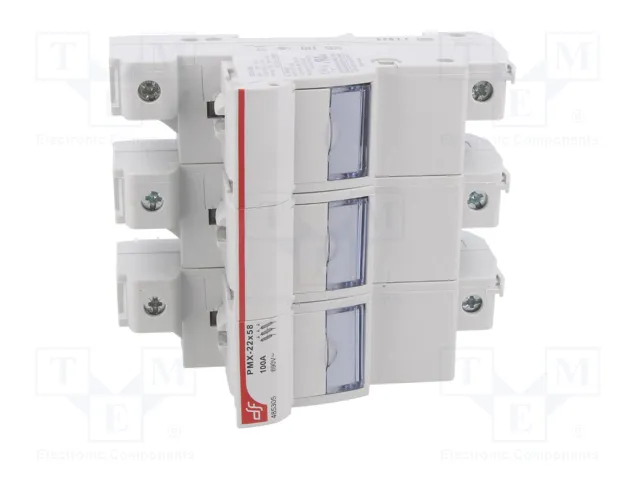 DF ELECTRIC Portafusibles PMX de 3 polos para raíl DIN 100A 690VAC DF ELECTRIC Portafusibles PMX de 3 polos para raíl DIN 100A 690VAC