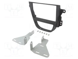 ACV Bastidor de montaje de radio para Opel Mokka (J-A) 2012-2016, 2 DIN, jet black
