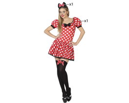 Disfraz de Ratoncita para Mujer Adulto Rojo Talla XS-S