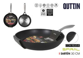 Sartén Quttin 30 cm Aluminio Forjado Full Spiral Inducción (4 Unidades)