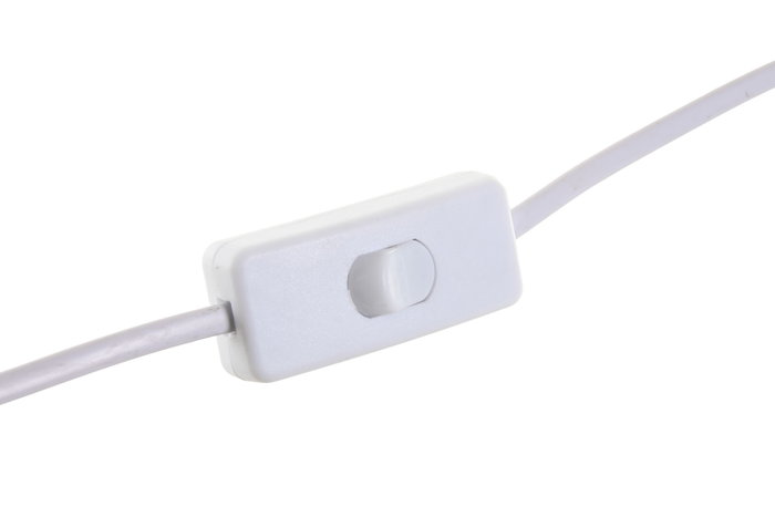 DKD Home Decor Lámpara de Sobremesa Perro Blanco y Dorado