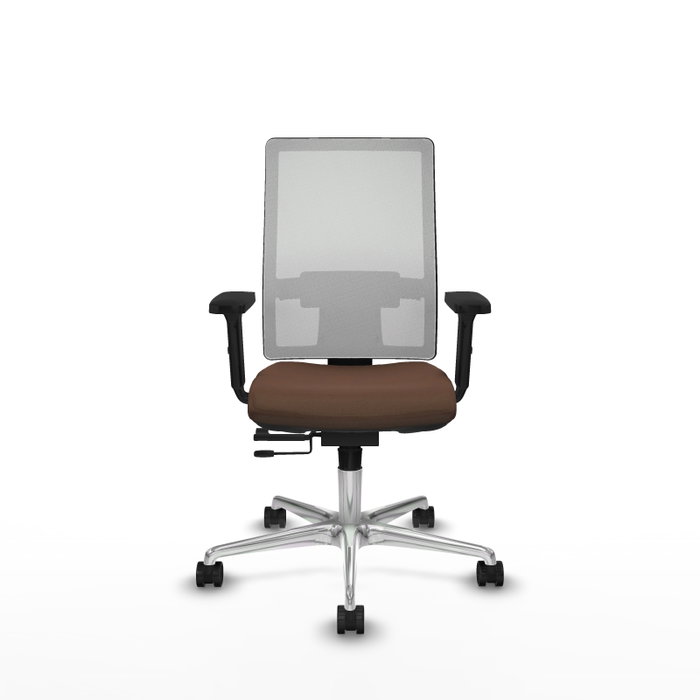 PIQUERAS Y CRESPO Silla de oficina Horna con mecanismo Sincro/Traslack Marrón y Blanco PIQUERAS Y CRESPO Silla de oficina Horna con mecanismo Sincro/Traslack Marrón y Blanco