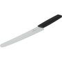 Victorinox Swiss Modern Kitchen Set de 2 piezas con cuchillo Santoku y de pan/repostería, Negro/Plata