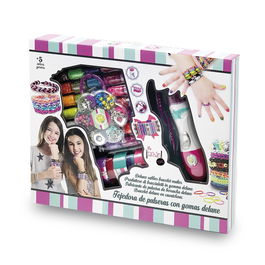 Tachan Tejedora De Pulseras De Goma Deluxe Kit Completo Con 1800 Gomas Libres De Látex Y Cuentas