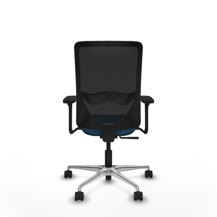 PIQUERAS Y CRESPO Silla de oficina Zulema con Mecanismo Sincro, Azul claro y Negro