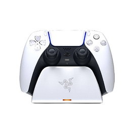 Razer RC21-01900100-R3U1 Estación de Carga Rápida Blanca para Mandos Inalámbricos PS5 DualSense