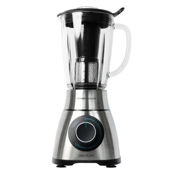 Cecotec Batidora Power Black Titanium PerfectiMix 2000W 1,8L Bol de Cristal Acero Inoxidable Negro CEC8435484041409 Cecotec Batidora Power Black Titanium PerfectiMix 2000W 1,8L Bol de Cristal Acero Inoxidable Negro CEC8435484041409
