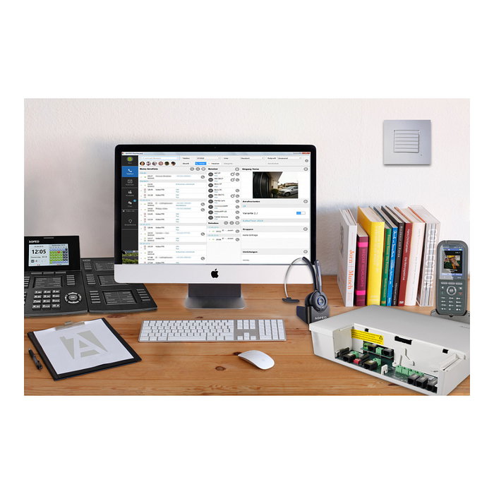 AGFEO ES 548 Teléfono IP con Codecs G.711, G.711a, G.711u, G.726 y Puerto Ethernet RJ-45