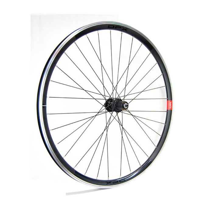 Gurpil Rueda Trasera Carretera 28" Llanta DPX Aluminio 32 Radios Negro Buje Shimano 8-10V Cierre Rápido 5mm Gurpil Rueda Trasera Carretera 28" Llanta DPX Aluminio 32 Radios Negro Buje Shimano 8-10V Cierre Rápido 5mm