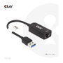 Club 3D CAC-1420 Adaptador USB 3.2 Typ A a RJ45 2.5Gb Negro