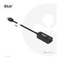 Club 3D CAC-1420 Adaptador USB 3.2 Typ A a RJ45 2.5Gb Negro