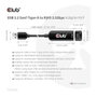 Club 3D CAC-1420 Adaptador USB 3.2 Typ A a RJ45 2.5Gb Negro