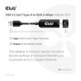 Club 3D CAC-1420 Adaptador USB 3.2 Typ A a RJ45 2.5Gb Negro