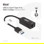 Club 3D CAC-1420 Adaptador USB 3.2 Tipo A a RJ45 2.5Gb Ethernet Negro