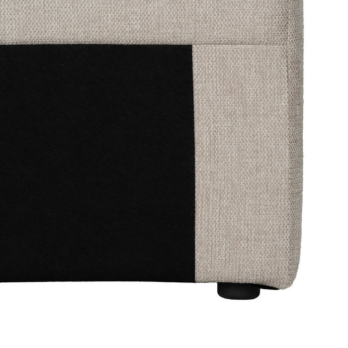 Cabecero Beige Tejido Dormitorio 190 X 8 X 100 cm Cabecero Beige Tejido Dormitorio 190 X 8 X 100 cm