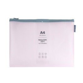 Grafoplas Bolsa Zipper Eva mate A4 rosa soft