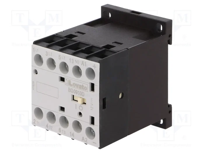LOVATO ELECTRIC Contactor BG 3-polar 9A 12VDC LOVATO ELECTRIC Contactor BG 3-polar 9A 12VDC