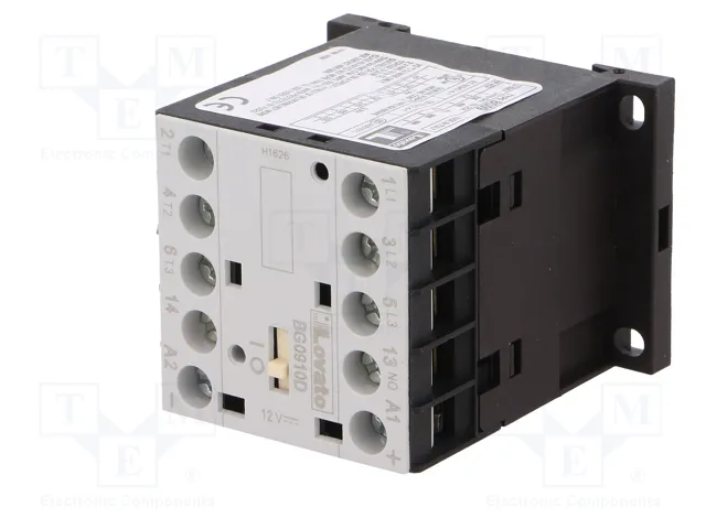 LOVATO ELECTRIC Contactor BG 3-polar 9A 12VDC LOVATO ELECTRIC Contactor BG 3-polar 9A 12VDC