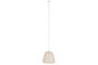 DKD Home Decor Lámpara de Techo de Yute y Metal Bordado Crudo
