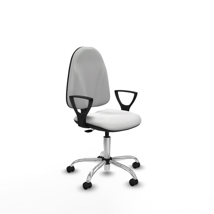PIQUERAS Y CRESPO Silla de oficina Algarra Blanca con mecanismo de contacto permanente PIQUERAS Y CRESPO Silla de oficina Algarra Blanca con mecanismo de contacto permanente