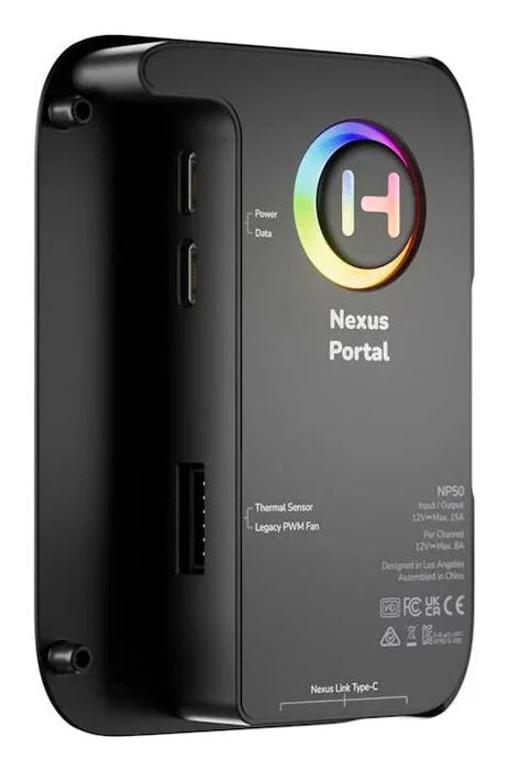 HYTE Tira LED Multicolor Universal LS30 (ACC-HYTE-LS30-B-2NP) con 21 LEDs, Base Adhesiva e Imán, 1m Cable