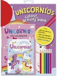 SALDAÑA Colour and Activity Book - Unicornios