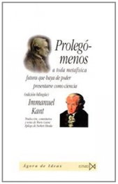 AKAL, Prolegómenos a toda metafísica futura que haya de poder presentarse como ciencia - Prolegómenos a toda metafísica
