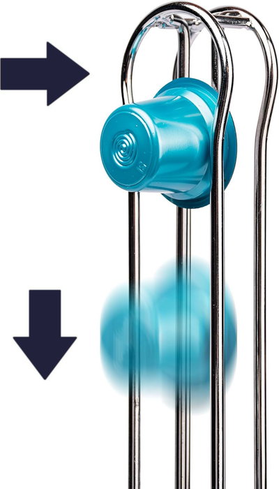 Quttin Soporte Cromado para 20 Cápsulas de Café (9.2 x 9.7 x 36.8 cm) (12 Unidades)