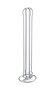 Quttin Soporte Cromado para 20 Cápsulas de Café (9.2 x 9.7 x 36.8 cm) (12 Unidades)
