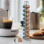 Quttin Soporte Cromado para 20 Cápsulas de Café (9.2 x 9.7 x 36.8 cm) (12 Unidades)
