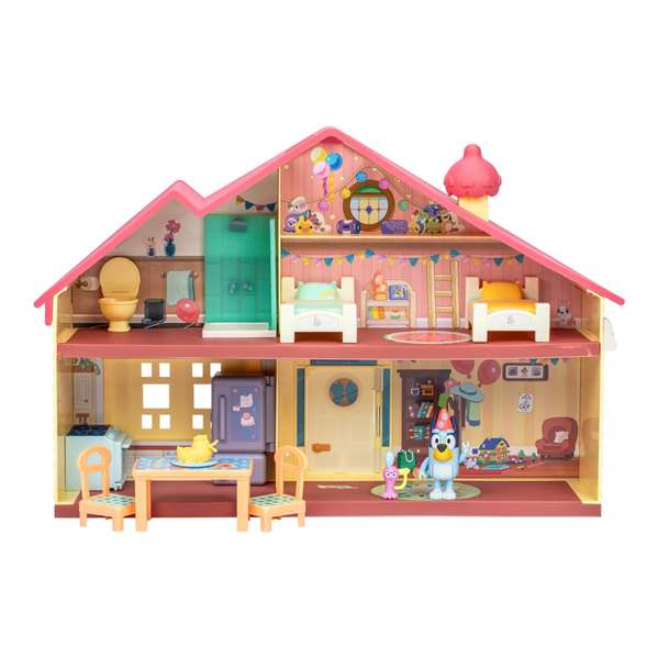 Moose Casa de Celebraciones Bluey con 11 Accesorios y Figura Exclusiva