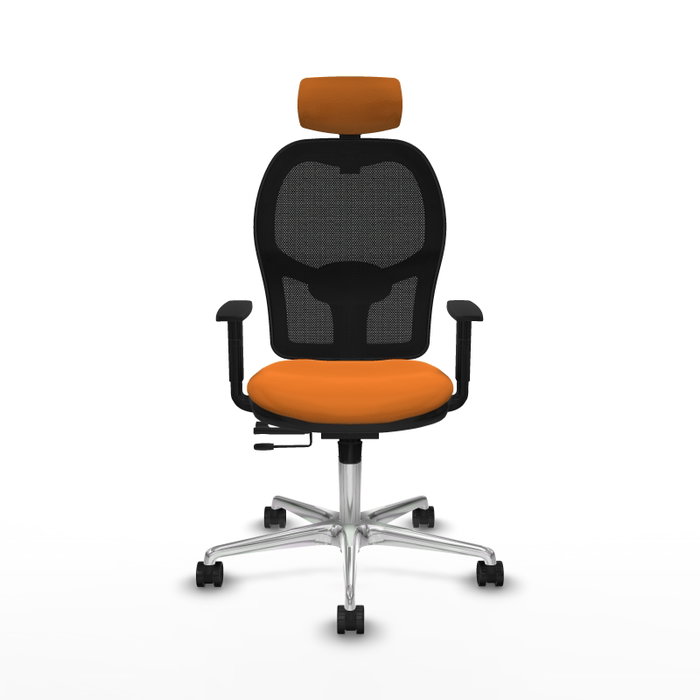 PIQUERAS Y CRESPO Silla de oficina Jorquera Naranja y Negro