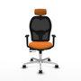 PIQUERAS Y CRESPO Silla de oficina Jorquera Naranja y Negro