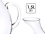 VIVALTO Decantador Inclinado 1,5L Vidrio Transparente 26 x 24.5 x 14.5 cm (Set de 6)