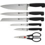 Zwilling Vier Sterne Bloque de Cuchillos 7 piezas Blanco, Autoafilable KIS-Technology