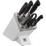 Zwilling Vier Sterne Bloque de Cuchillos 7 piezas Blanco, Autoafilable KIS-Technology