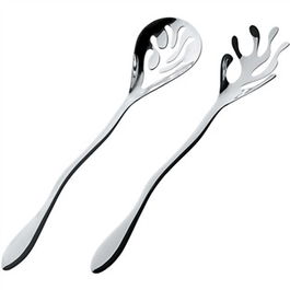 Alessi ESI16SET Set de Ensalada Mediterraneo Acero Inoxidable 18/10 Diseño Coral