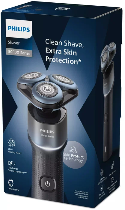 Philips Shaver Series 5000X X5006/00/ Eléctrica Wet & Dry, Negro/Azul