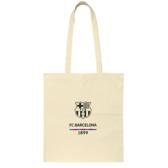 Safta Tote Bag F.C. Barcelona Blanco 38x42 cm Safta Tote Bag F.C. Barcelona Blanco 38x42 cm