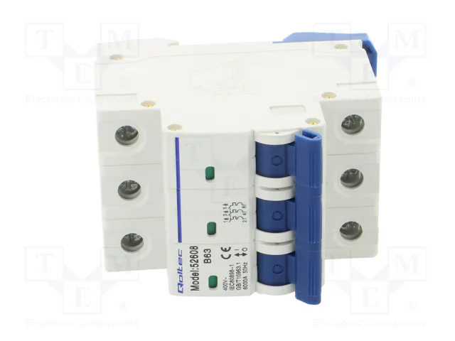 QOLTEC Interruptor magnetotérmico 63A 3 polos
