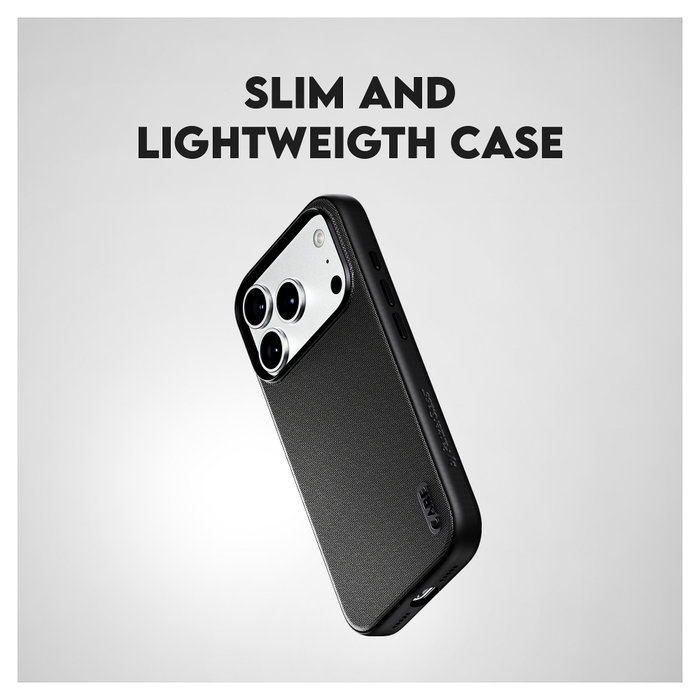 PanzerGlass CARE™ Fusion Fabric Case con MagSafe para iPhone 18 Pro y 17 Pro - Negro