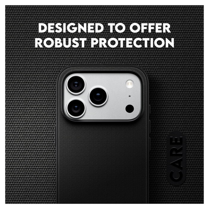 PanzerGlass CARE™ Fusion Fabric Case con MagSafe para iPhone 18 Pro e iPhone 17 Pro - Negro PanzerGlass CARE™ Fusion Fabric Case con MagSafe para iPhone 18 Pro e iPhone 17 Pro - Negro