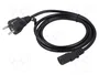 SAVIO Cable de Alimentación H03VV-F 3x0,75mm2 CEE 7/7 a IEC C13 3m
