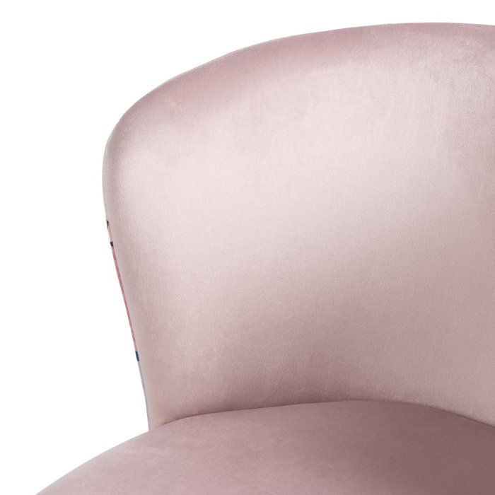 Silla Abstracto Rosa Palo Tejido-Metal 58 X 52 X 77 cm (Set de 2) Silla Abstracto Rosa Palo Tejido-Metal 58 X 52 X 77 cm (Set de 2)