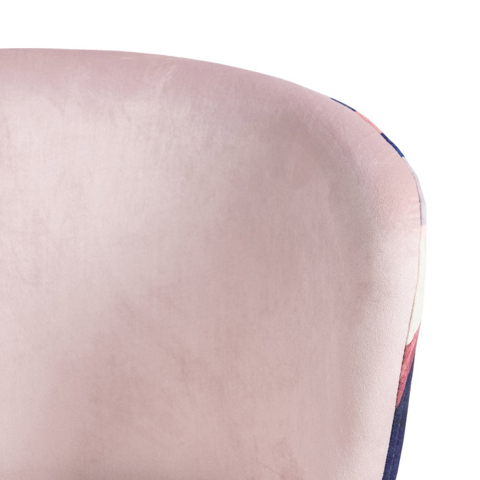 Silla Abstracto Rosa Palo Tejido-Metal 58 X 52 X 77 cm (Set de 2) Silla Abstracto Rosa Palo Tejido-Metal 58 X 52 X 77 cm (Set de 2)